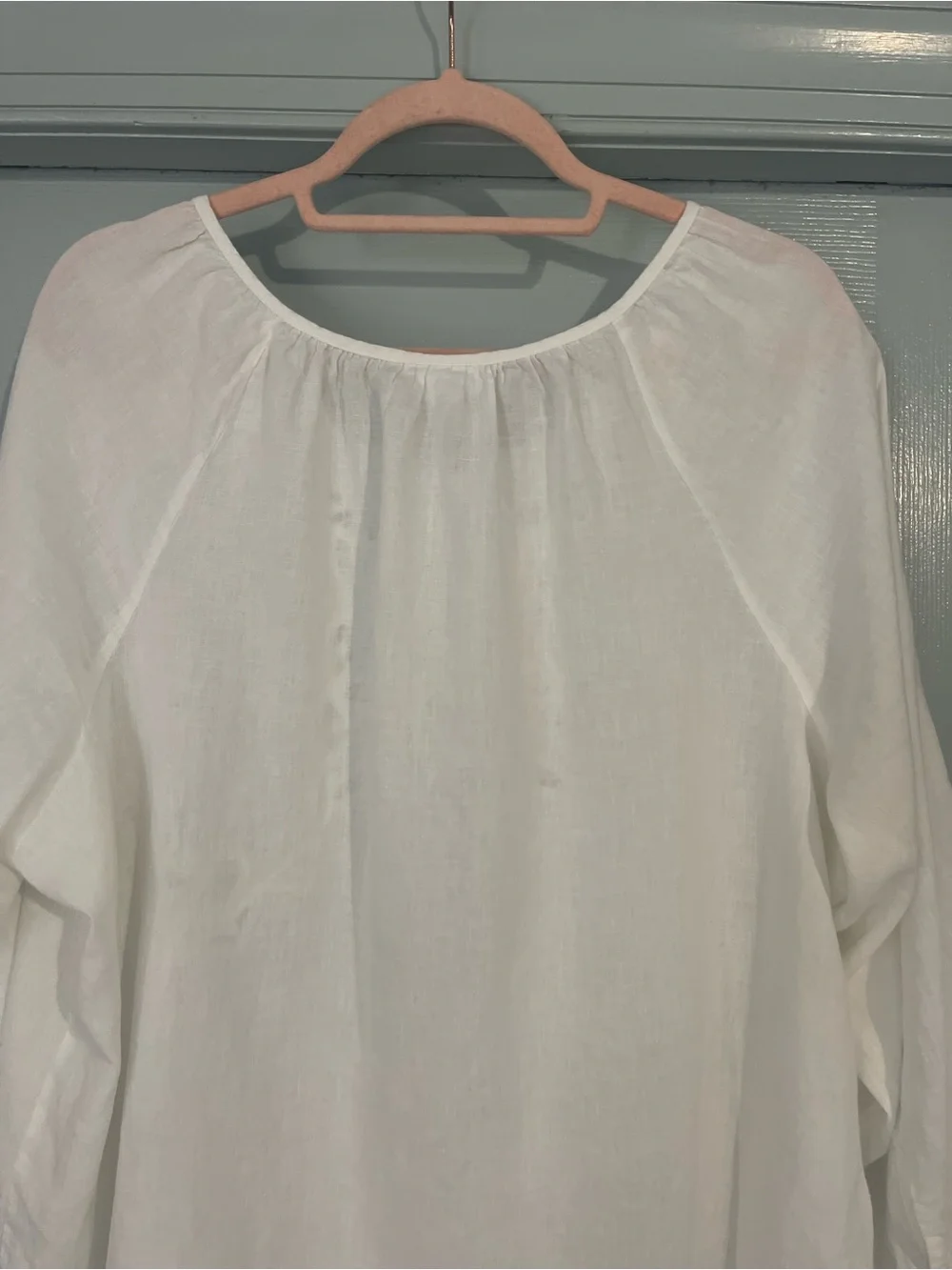 J. Jill White Embroidered Linen Tunic